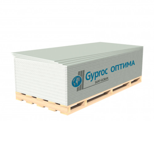 Гипсокартон Gyproc оптима (1950х1200х12,5мм)