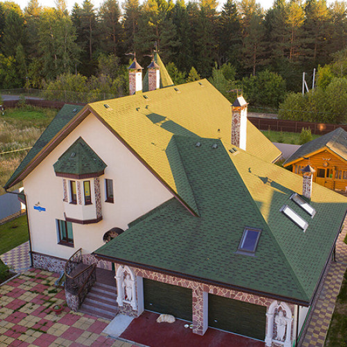 Гибкая черепица Технониколь Shinglas фокстрот, эвкалипт (3м2)