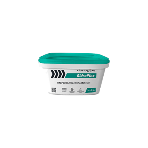 Гидроизоляция Danogips эластичная GidroFlex (3кг)