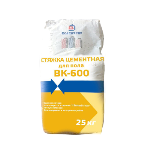 Стяжка ВК-600 Будмар, цементная (25кг)