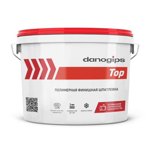 Шпатлевка Danogips Top готовая полимерная финишная (16,5кг)