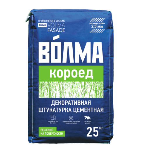 Штукатурка Волма Короед, декоративная (25кг)