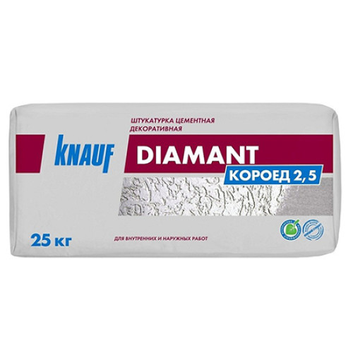 Штукатурка Knauf Diamant шуба, фракция 1,5мм (25кг)
